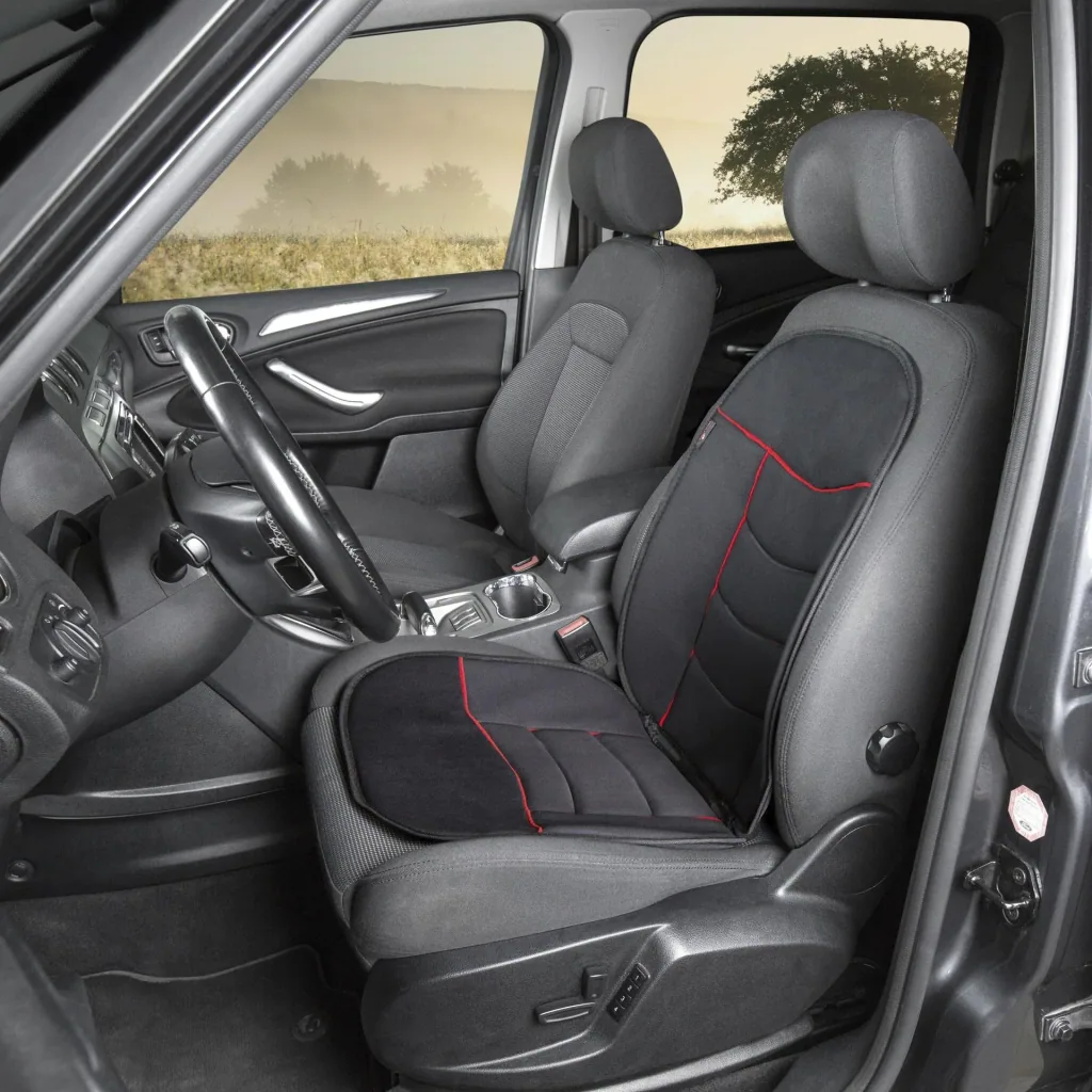 Seat cover Elegance Plus red black