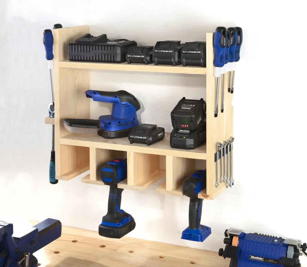 Universal wooden wall shelf