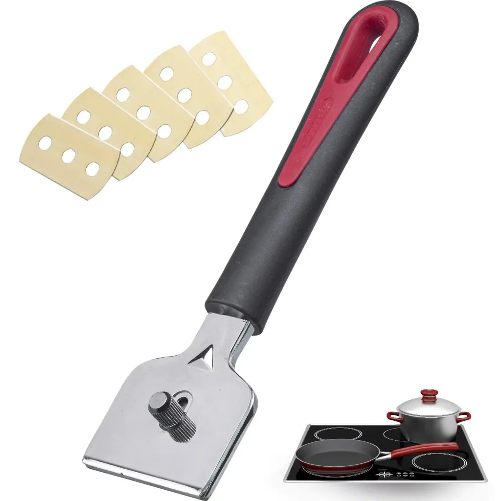 Glass ceramic hob and cleaning scraper "Gallant"