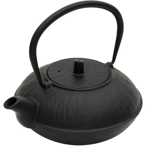 Cast iron tea kettle - 1100 ml - Black