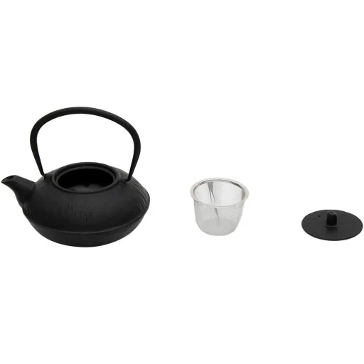 Cast iron tea kettle - 1100 ml - Black