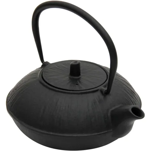 Cast iron tea kettle - 1100 ml - Black