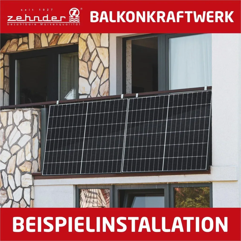Premium balcony power system 600 watts, plug-in ready