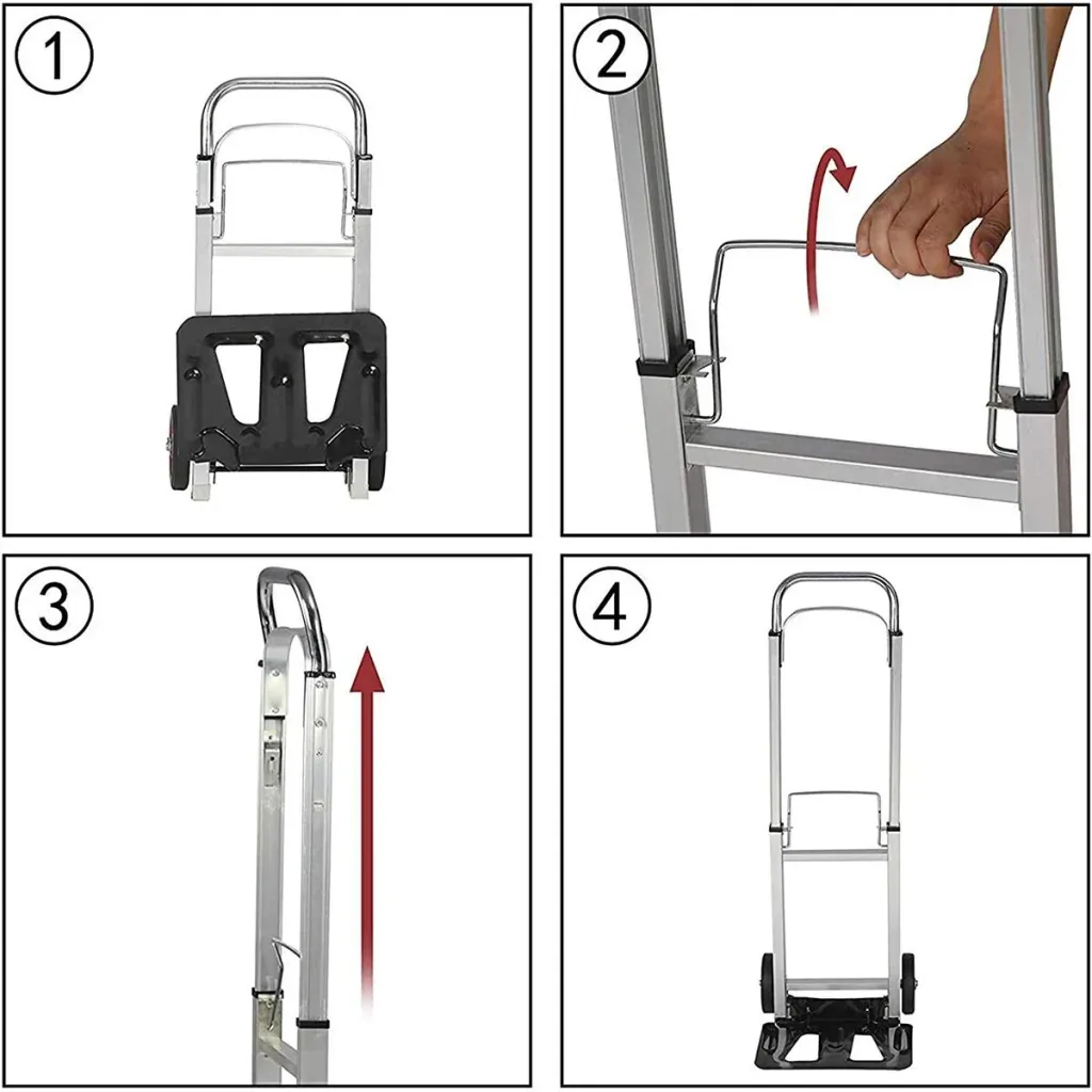 Aluminium-Trolley - 70kg - 72x41x11cm - Plattform 35 x 24 cm
