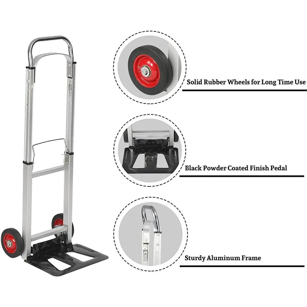 Aluminium-Trolley - 70kg - 72x41x11cm - Plattform 35 x 24 cm