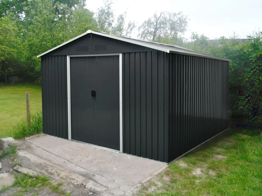 Tool shed Dresden II 1012, slate/cream