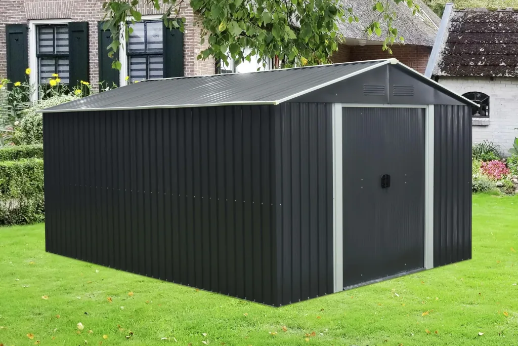 Tool shed Dresden II 1012, slate/cream