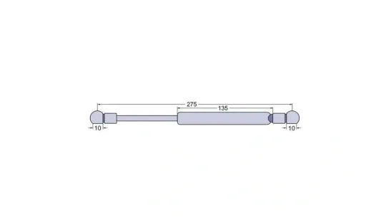 Gas pressure spring Fendt - windscreen F258514210020 - only for tractors with front loader