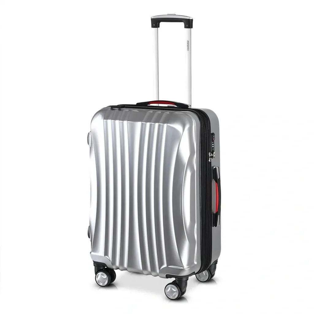 Hard-shell suitcase ikarus silver L