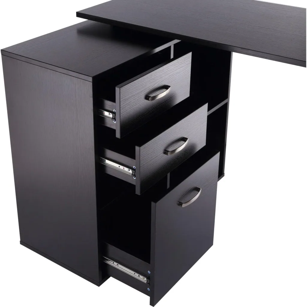 Computer desk MDF, black