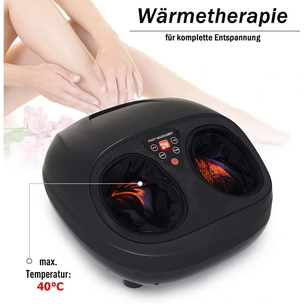 Foot massager with heat function