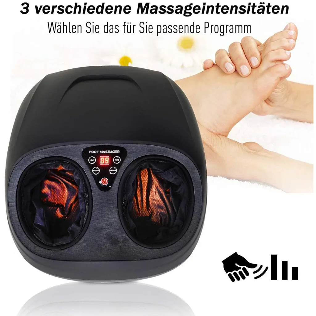 Foot massager with heat function