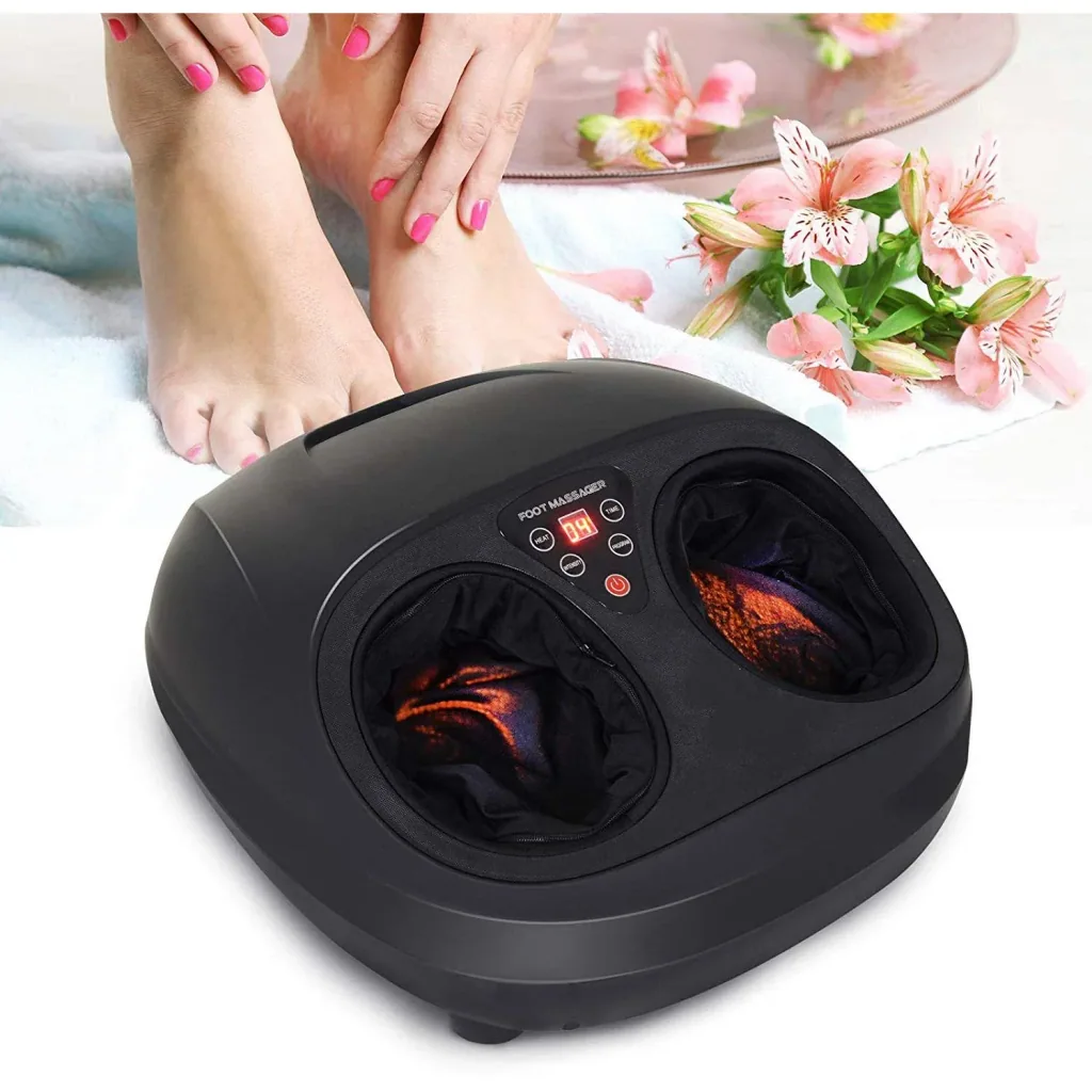 Foot massager with heat function