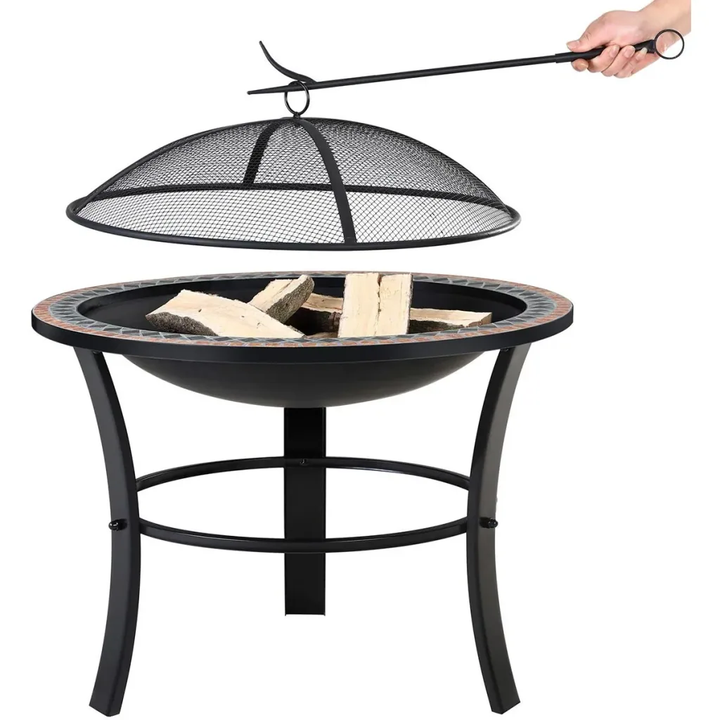 Mosaic fire bowl Sevilla round