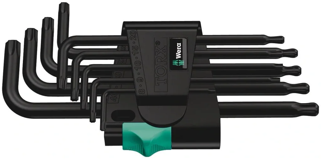 zeskant L-key set, BlackLaser, 9 pieces