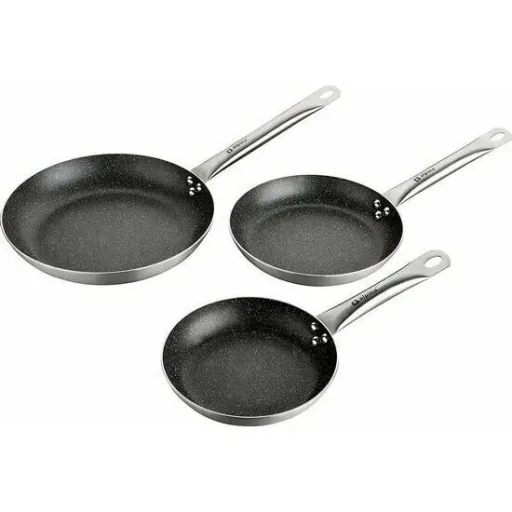 Frying pan set - 3 pans - Black