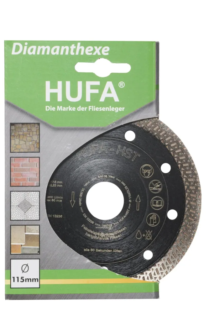 Diamond cutting disc for tiles "HST", 115 mm