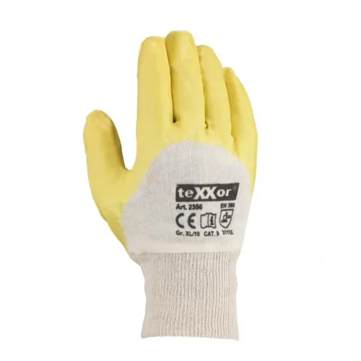 Nitrile work gloves for men, size 10, 3 pairs