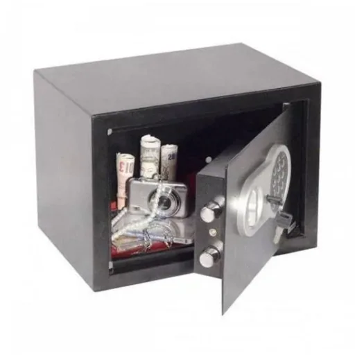 Electronic safe - steel - 20 x 19.5 x 30.5 cm