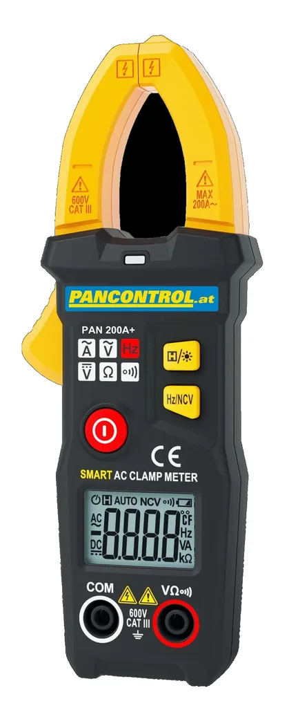 PAN 200A+ - Digital current clamp AC with automatic function selection