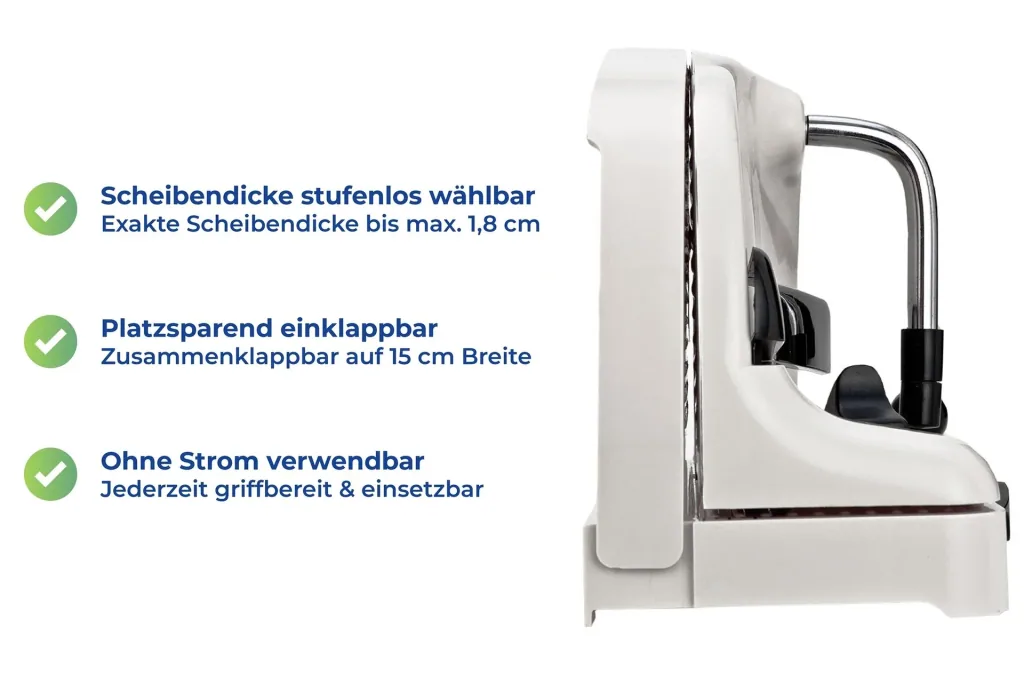 Bread slicer with hand crank