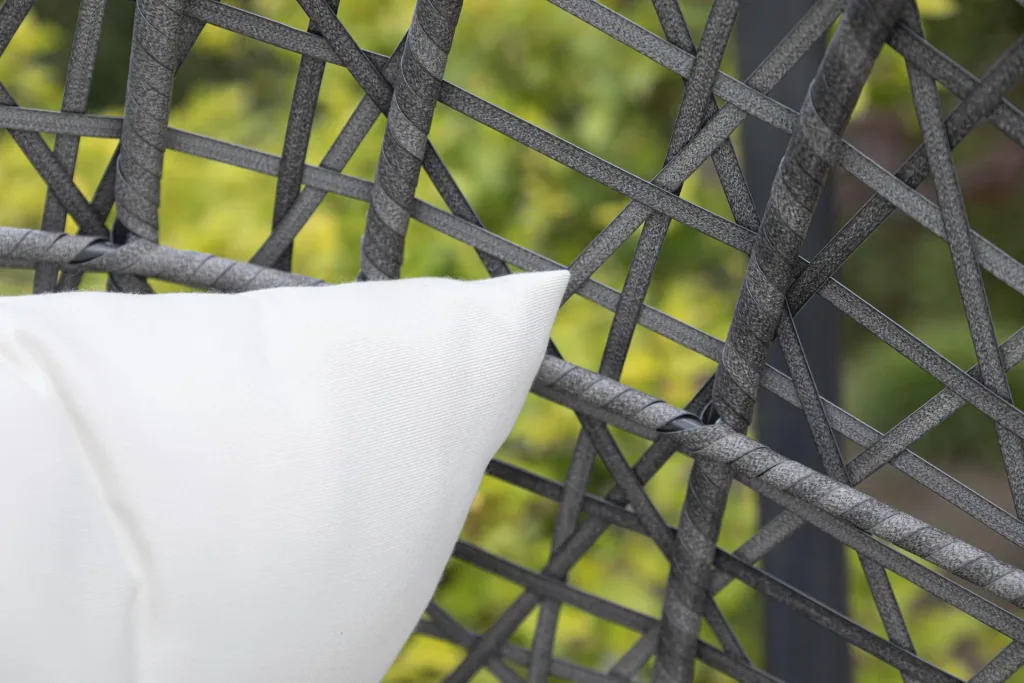 Garden hanging chair "Kuba" - anthracite/white