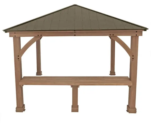 Side shelf pavilion 12x12 and 12x14