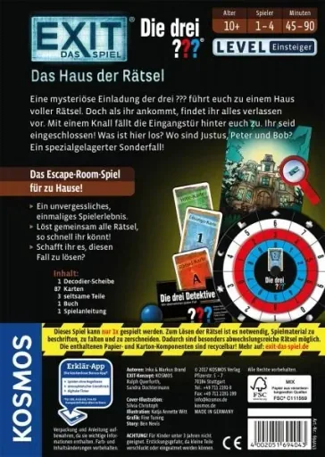 EXIT - The Three Investigators - The House of Riddles