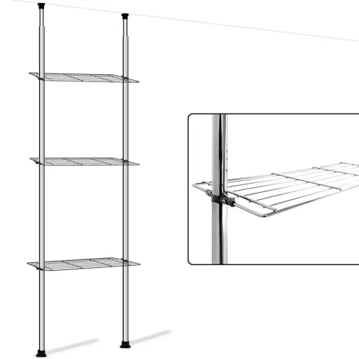 Bathroom shelf 270 cm - Height adjustable - Bathroom cabinet