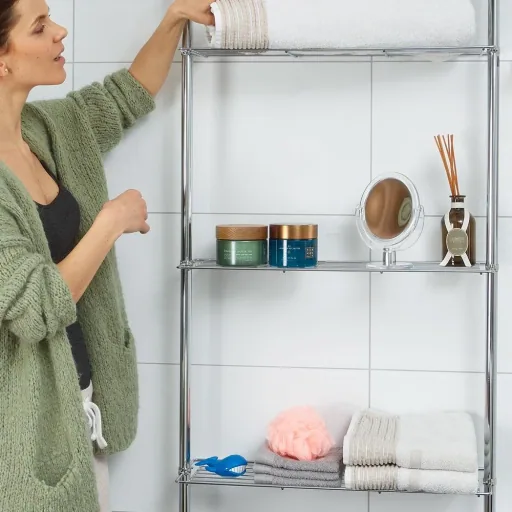 Bathroom shelf 270 cm - Height adjustable - Bathroom cabinet