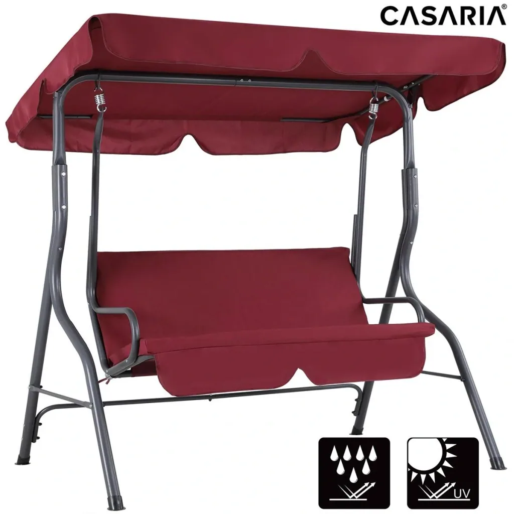 Swing bench - with parasol - Bordeaux