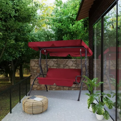 Swing bench - with parasol - Bordeaux