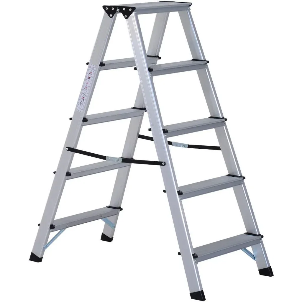 Stepladder aluminum ladder folding step 5 steps