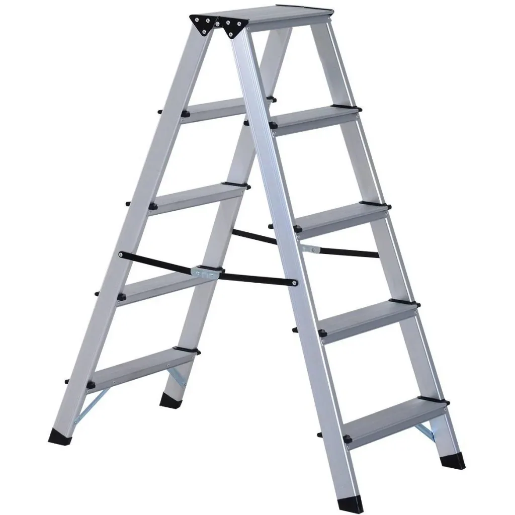 Stepladder aluminum ladder folding step 5 steps