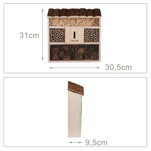 Cadoca insect hotel 30.5x9.5x31cm
