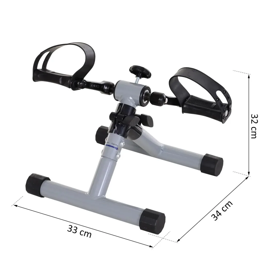 Mini exercise bike with pedals