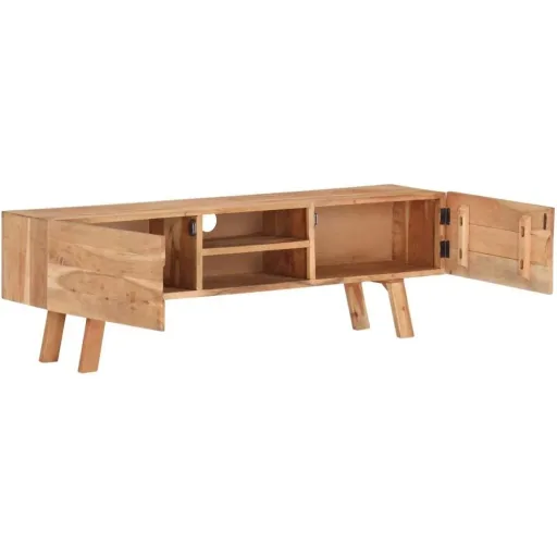 TV cabinet 140x30x45 cm solid acacia wood
