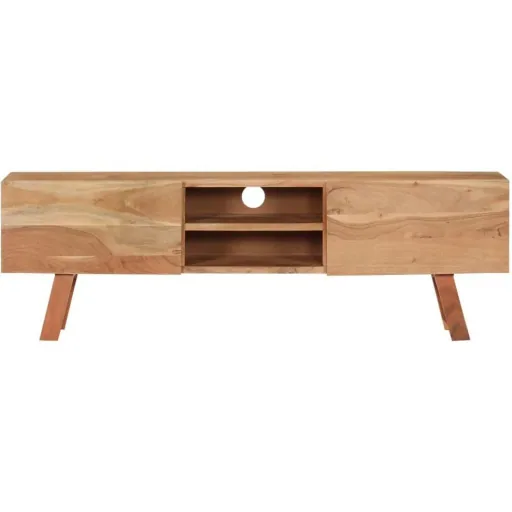TV cabinet 140x30x45 cm solid acacia wood