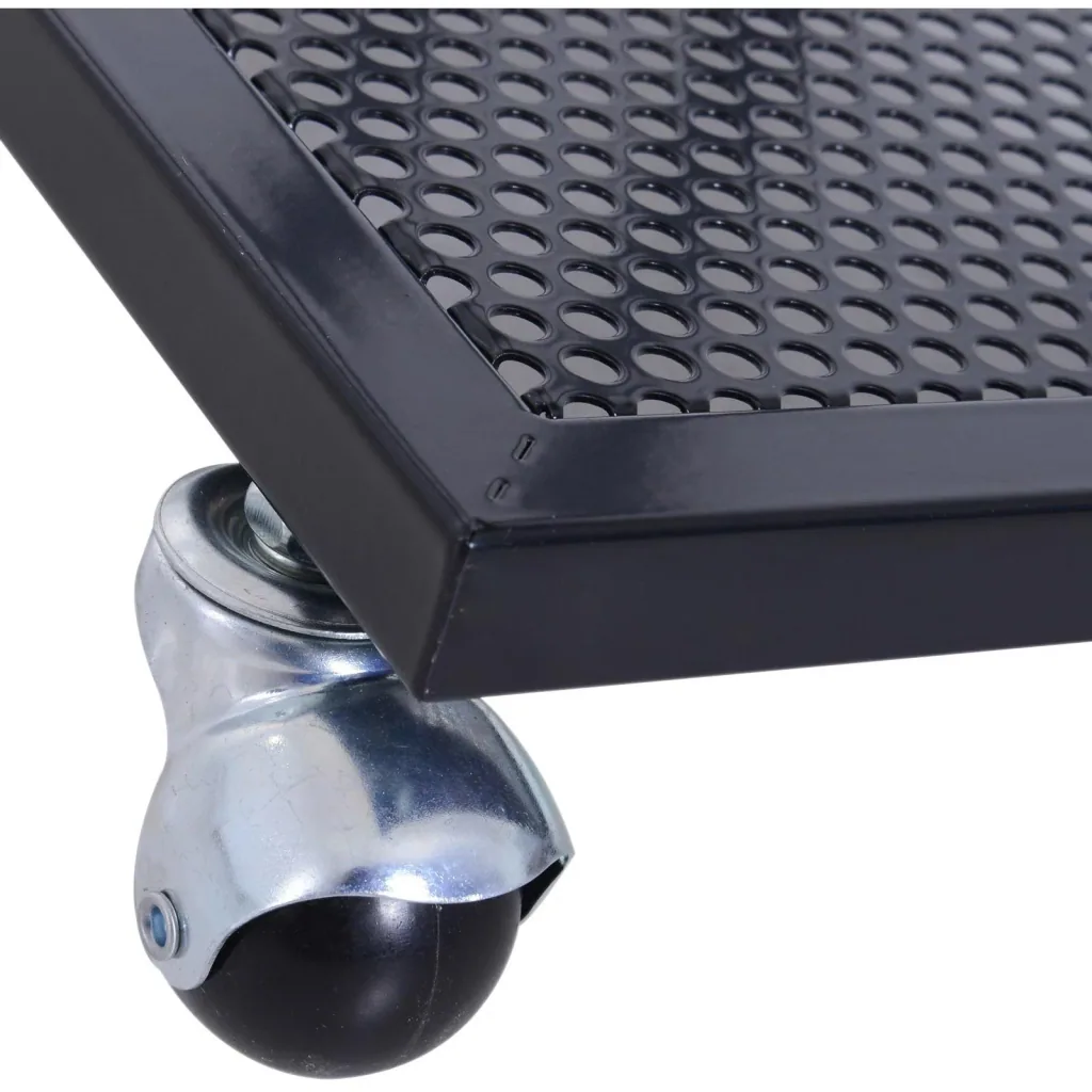 Rollable C-shaped side table