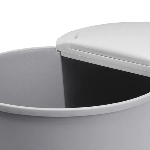 Double bucket for waste separation - plastic grey 2x25L