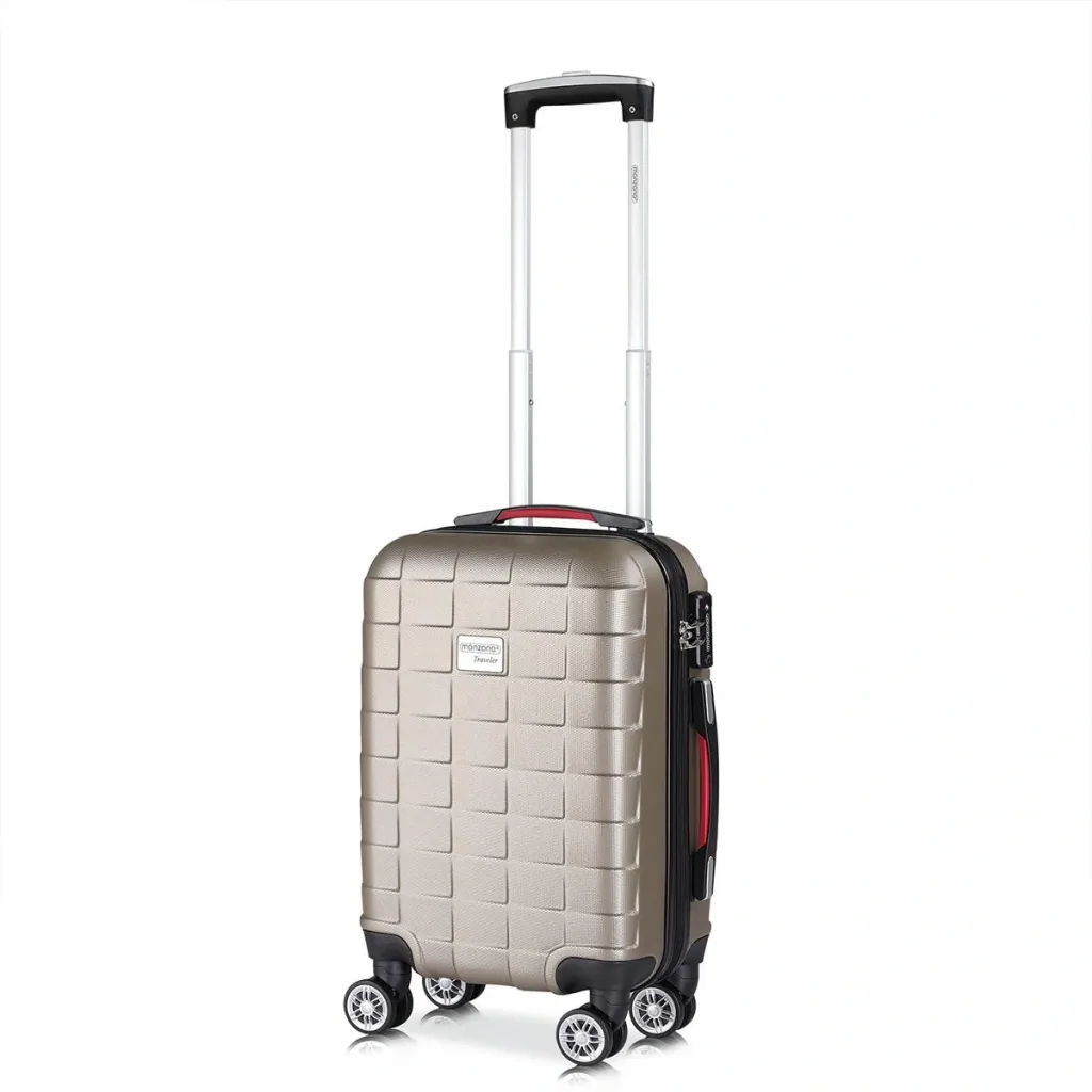 Exopack hard-shell suitcase champagne 61x31x21 cm