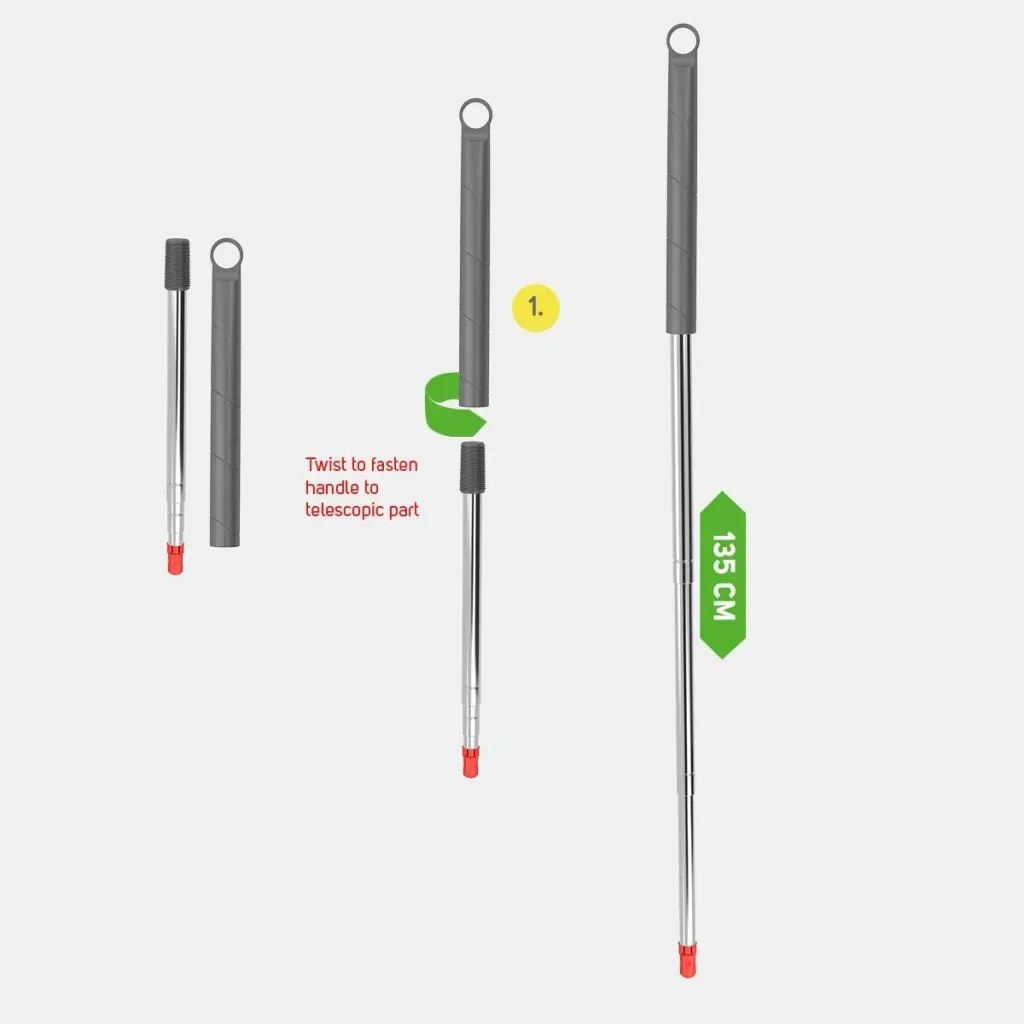 Telescopic handle Compact, 135 cm