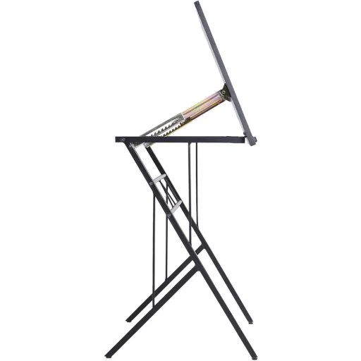 Laptop table tiltable children's desk notebook table height adjustable black 90 x 50 x (76 91) cm
