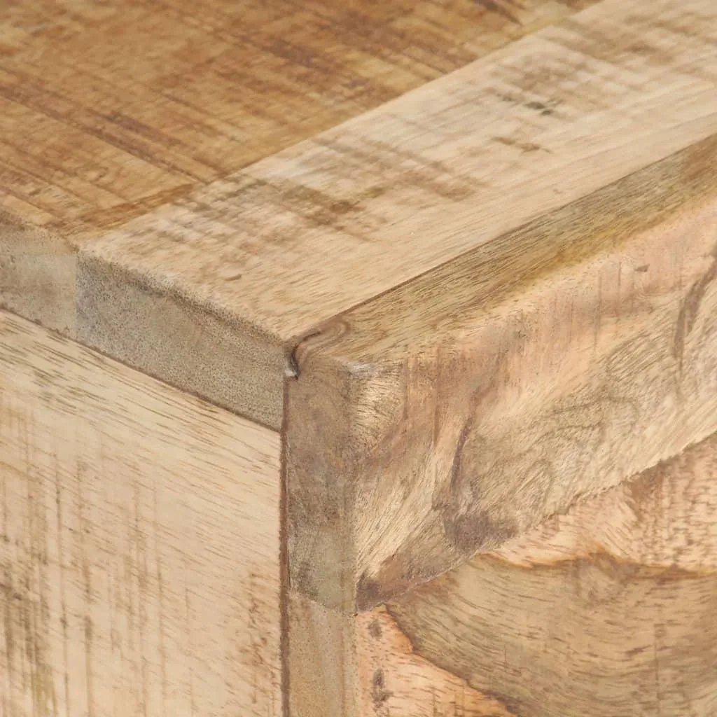 Side table 40x30x50 cm solid mango wood raw