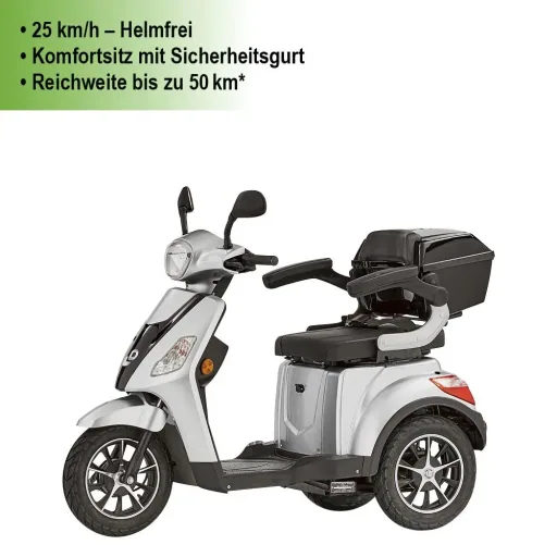 3-Rad E-Car Bologna 25 km/h silver