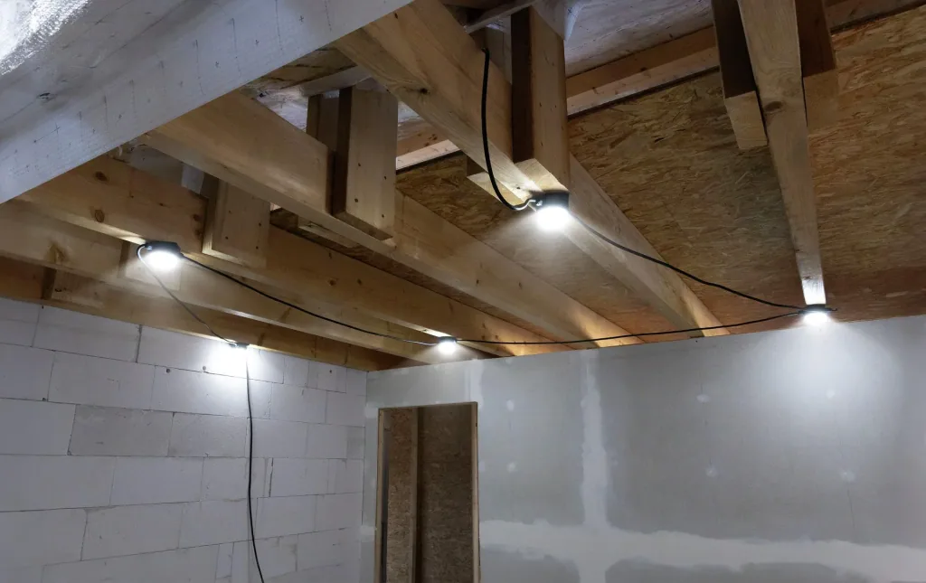 LED light chain 6000 lumens, 180 degree wide-angle illumination
