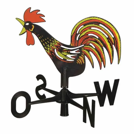 Weather vane made of plastic, colorful