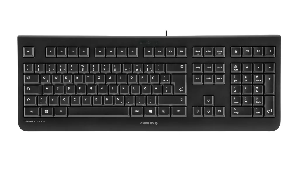 Wired keyboard and mouse set DC 2000 black