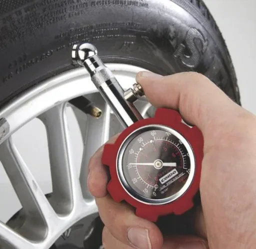 Tire pressure gauge, analog