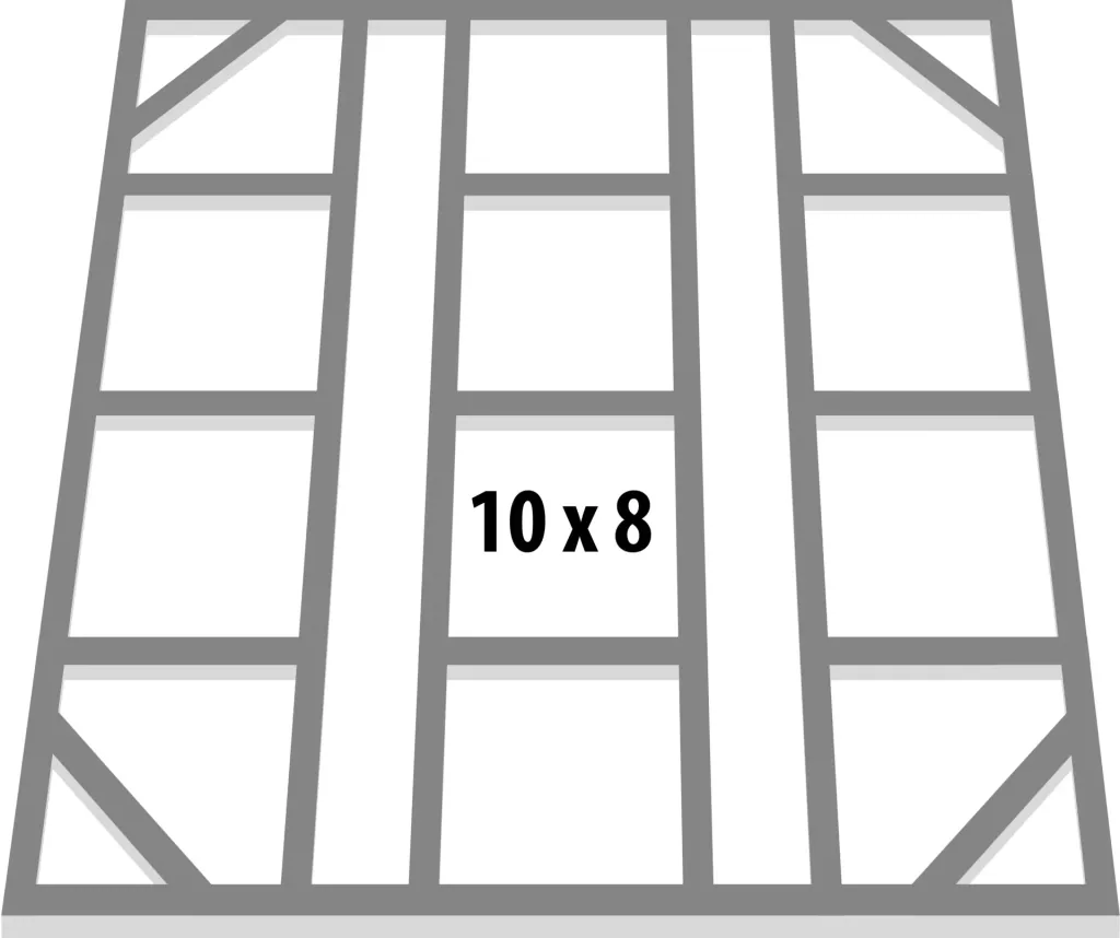 Foundation floor frame 10x8 for Dream + Tower